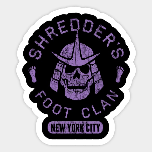 Bad Boy Club: Shredder's Foot Clan Sticker by joshln